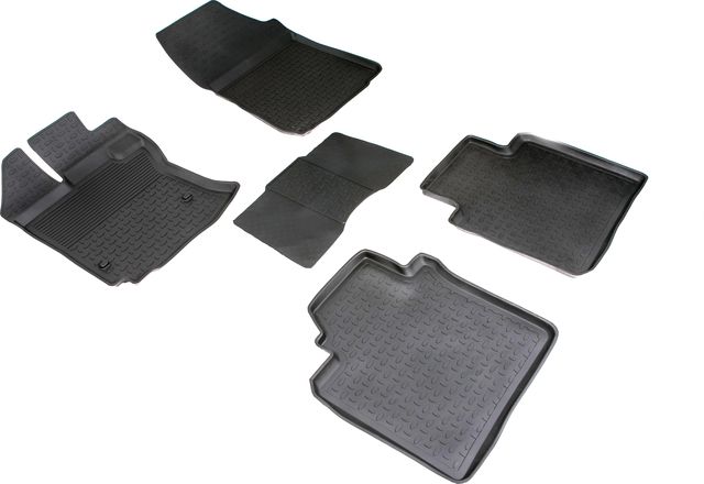 Коврики резиновые Seintex с высоким бортиком для салона Toyota Venza 2008-2012. Артикул 84992