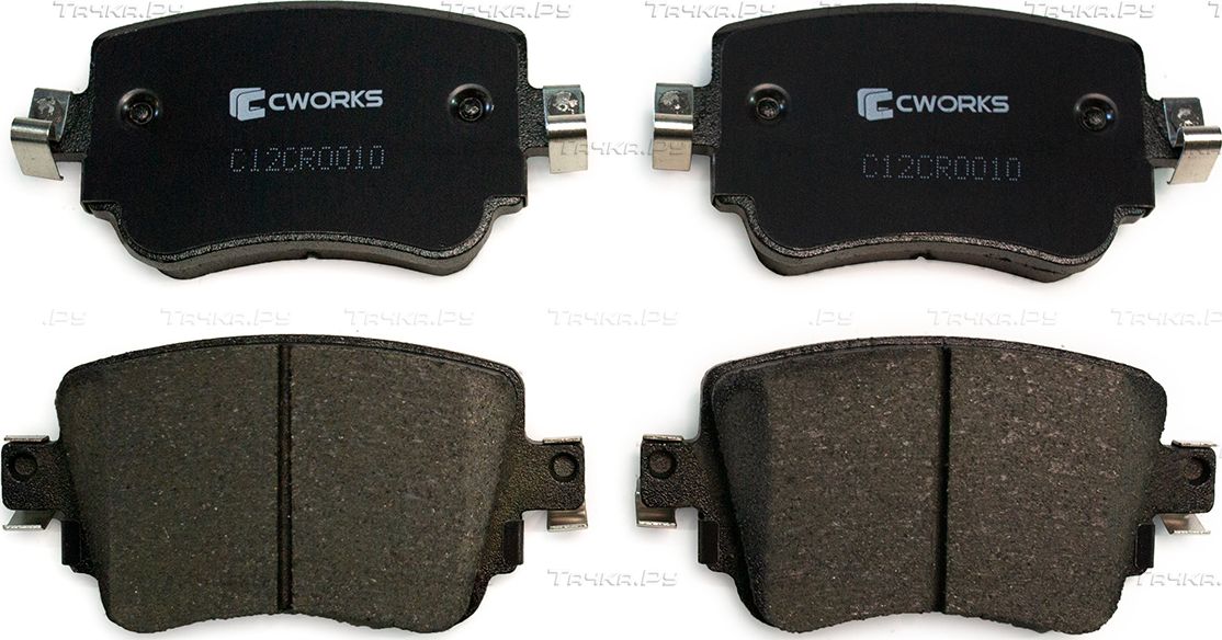 Тормозные колодки Cworks задние для Volkswagen Sharan II 2015-2026. Артикул C12CR0010