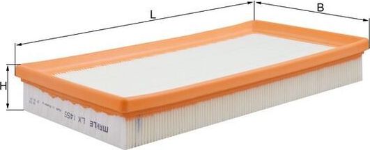 Воздушный фильтр Mahle. Артикул LX 1455