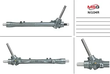 Рулевая рейка без ГУР восстановленная Nissan Note 2006- NI104R (MSG). Артикул NI104R