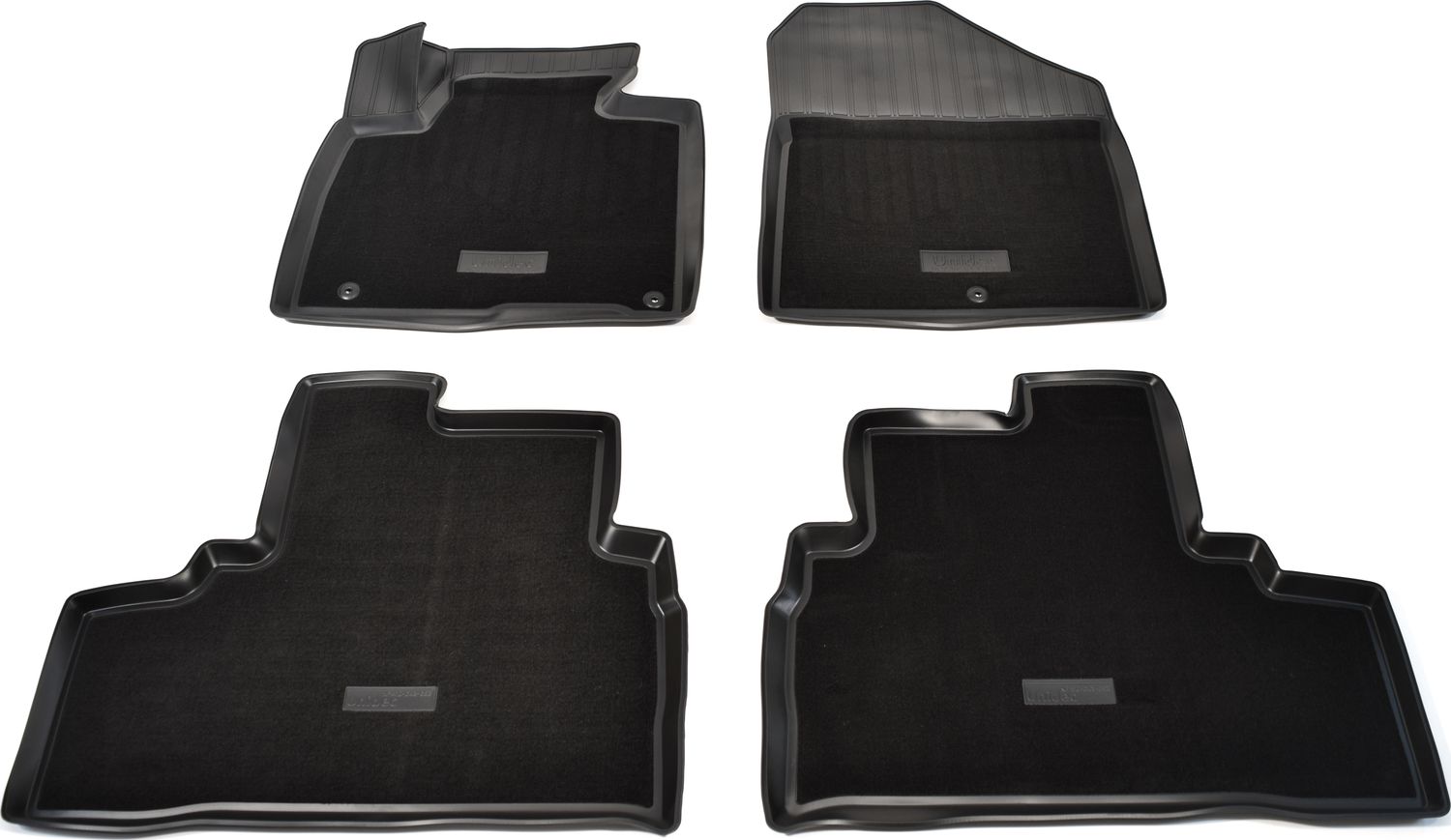 Коврики комбинированные 3D Норпласт для салона Kia Sorento III Prime 2015-2026. Артикул NPA10-C43-652-CM