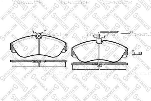 Тормозные колодки Stellox передние для Fiat Ducato II 1994-2006. Артикул 498 002-SX