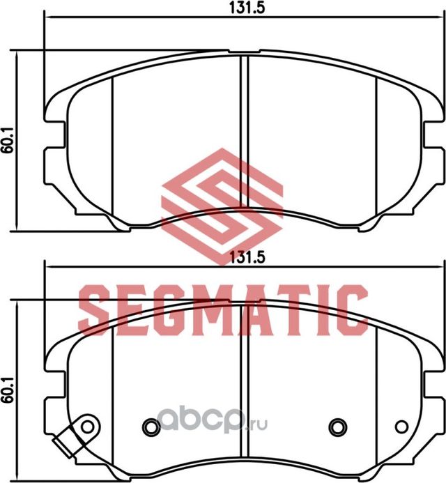 SGBP2574 Колодка торм диск пер Kia Sportage 2.0 2008-Hyundai Tucson 2.0 2004-201 (Segmatic) Segmatic. Артикул SGBP2574