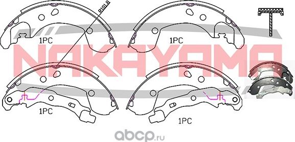 Колодки тормозные (Nakayama). Артикул HS7216NY