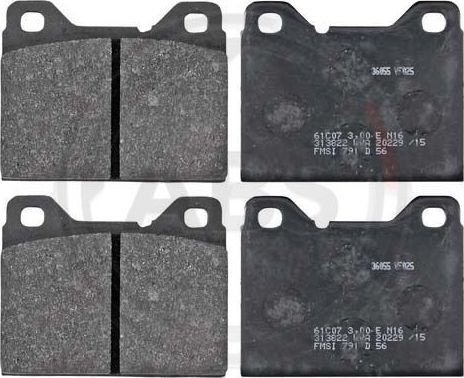 Тормозные колодки ABS передние для Volvo 164 1968-1974. Артикул 36055