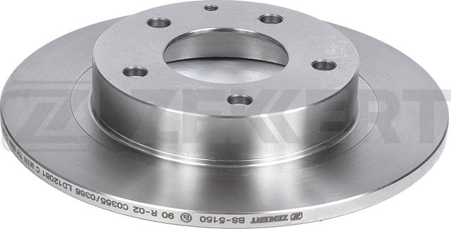 Тормозной диск Zekkert задний для Mazda 626 IV (GE) 1991-1997. Артикул BS-5150