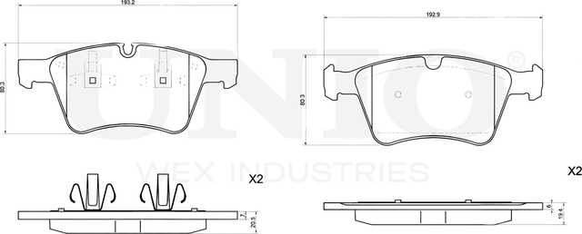 Колодки тормозные диск. передние Mercedes-Benz M-Class (W164) 07-, GL-Class (X164) 06-, R-Class (251 (Unio). Артикул BRP-20312