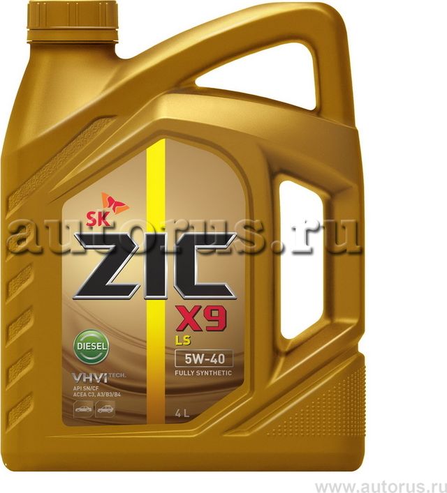 Масло дизельное X9 LS(XQ LS) 5W40 синт.4л ZIC. Артикул 162609