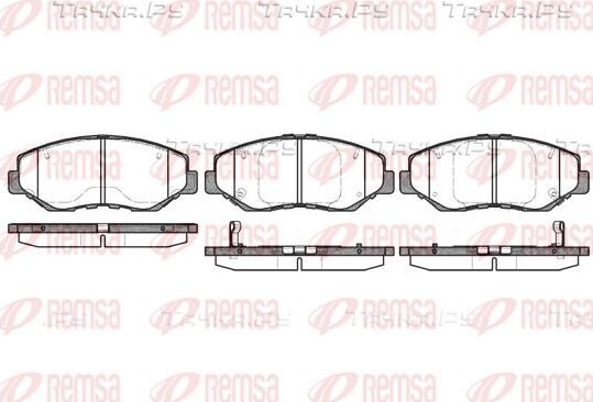 Тормозные колодки Remsa передние для Honda CR-V III 2006-2012. Артикул 0899.00
