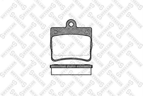 Тормозные колодки Stellox. Артикул 641 000B-SX