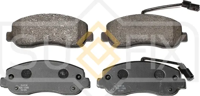 Колодки тормозные передние (Sufix). Артикул SX1395