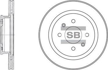 Тормозной диск Sangsin Hi-Q. Артикул SD1021
