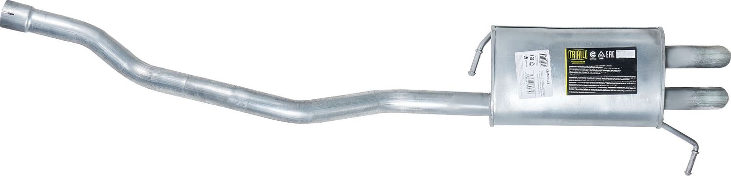 Глушитель Trialli (алюминий / сталь). Артикул EMM 0123