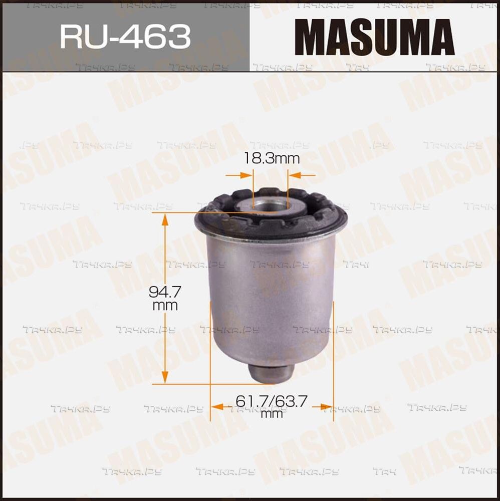 Сайлентблок заднего рычага подвески Masuma. Артикул RU-463