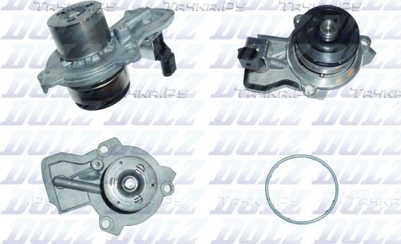 Помпа (водяной насос) Dolz для SEAT Ibiza IV 2015-2017. Артикул A254V