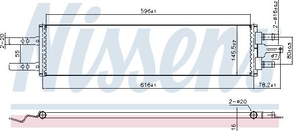 Радиатор охлаждения двигателя Nissens для Volvo XC40 I 2019-2026. Артикул 606420