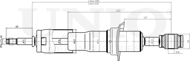 Амортизатор подвески (Unio). Артикул SAB-10683
