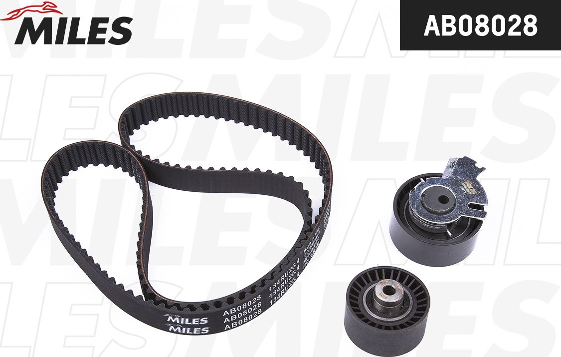 Ремень ГРМ с роликами (комплект) Miles для Citroen Xsara 2000-2005. Артикул AB08028
