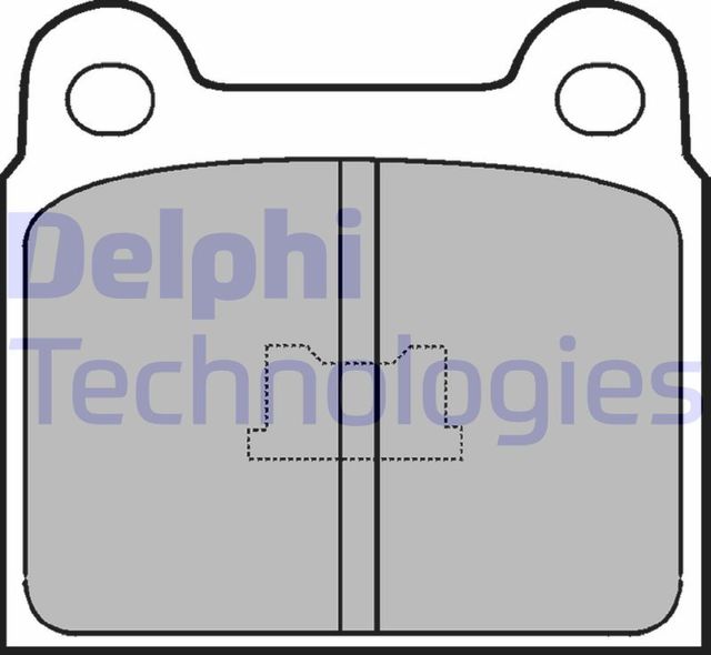Тормозные колодки Delphi (Low-Metallic). Артикул LP76