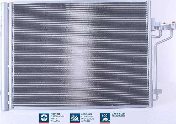 Радиатор кондиционера (конденсатор) Nissens (алюминий). Артикул 940183