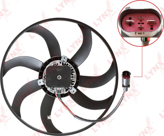 Вентилятор радиатора двигателя LYNXauto. Артикул RF-1670