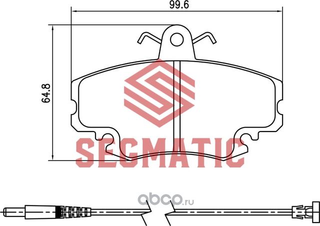 SGBP2583 Колодка торм диск пер Lada Largus 1.6 2012- Renault Logan 1.4 2004- Ren (Segmatic) Segmatic. Артикул SGBP2583