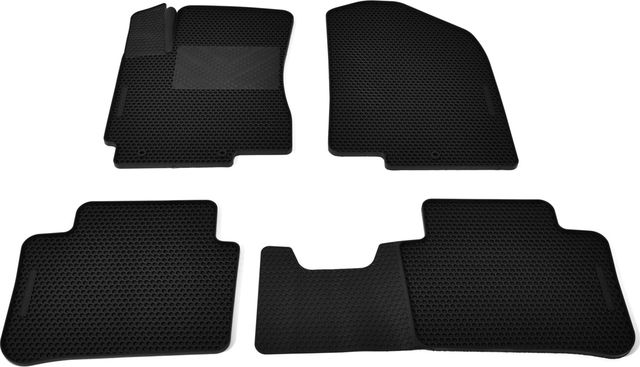 Коврики резиновые Avtodriver SOTABOARD для салона Hyundai Solaris I 2010-2014 Черные. Артикул EVTS.0272