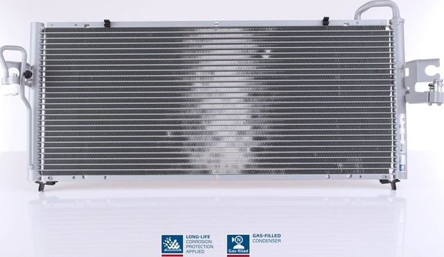 Радиатор кондиционера (конденсатор) Nissens (алюминий) для Nissan Almera N15 1996-1997. Артикул 94494