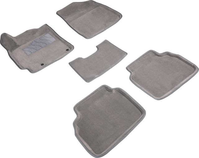 Коврики Seintex 3D ворсовые для салона Kia Cerato IV 2018-2026 СЕРЫЕ. Артикул 94732