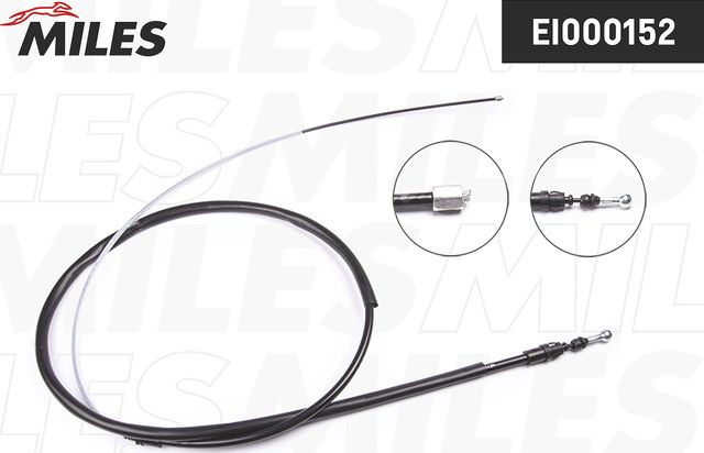 Трос ручника (тросик ручного тормоза) Miles. Артикул EI000152
