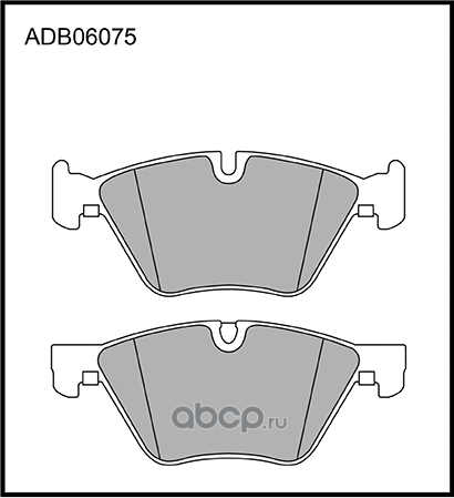 Колодки тормозные BMW 5 (E60,E90) (03-) (1.8/3.0) передние (4шт.) ALLIED NIPPON. Артикул ADB06075