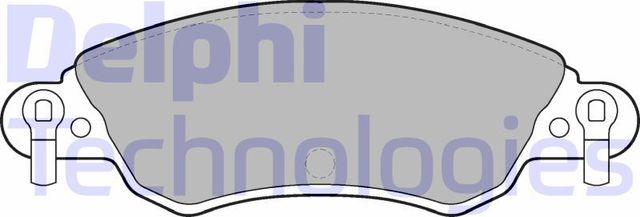 Тормозные колодки Delphi (Low-Metallic) передние для Citroen C5 I 2001-2008. Артикул LP1656