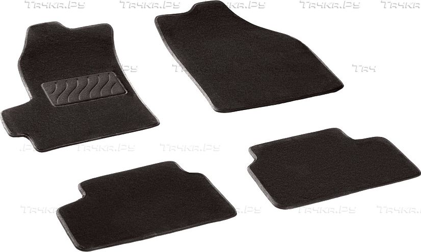 Коврики текстильные Seintex на нескользящей основе для салона Chevrolet Spark I 2005-2009. Артикул 83301