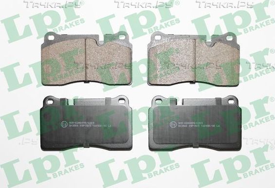 Тормозные колодки LPR передние для Land Rover Range Rover III 2002-2012. Артикул 05P1505