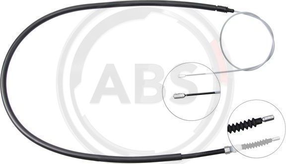 Трос ручника (тросик ручного тормоза) ABS. Артикул K13496