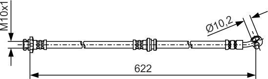 Тормозной шланг Bosch. Артикул 1 987 481 A31