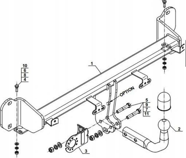 Фаркоп Steinhof для BMW 3 G20, G21 2019-2026. Артикул B-090