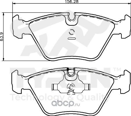 Дисковые тормозные колодки (Tyren). Артикул TYR1210421