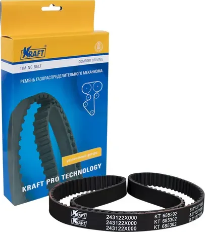 Ремень ГРМ KIA RIO 00- 1.6 (Kraft) Kraft. Артикул KT685302
