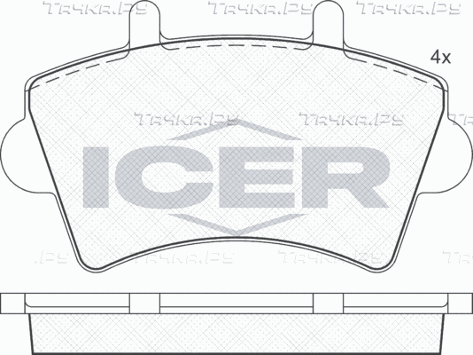 Тормозные колодки Icer передние для Opel Movano II 1998-2010. Артикул 141442