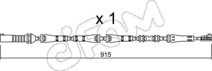 Датчик износа тормозных колодок  Metelli. Артикул SU.287