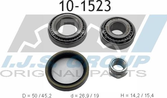 Ступичный подшипник (комплект) IJS Group. Артикул 10-1523
