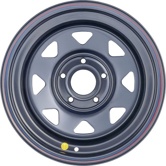 Колёсный диск OFF-ROAD Wheels усиленный стальной черный 5х127 8xR16 d75 ET0 для Jeep Cherokee. Артикул 1680-52775BL-0A17