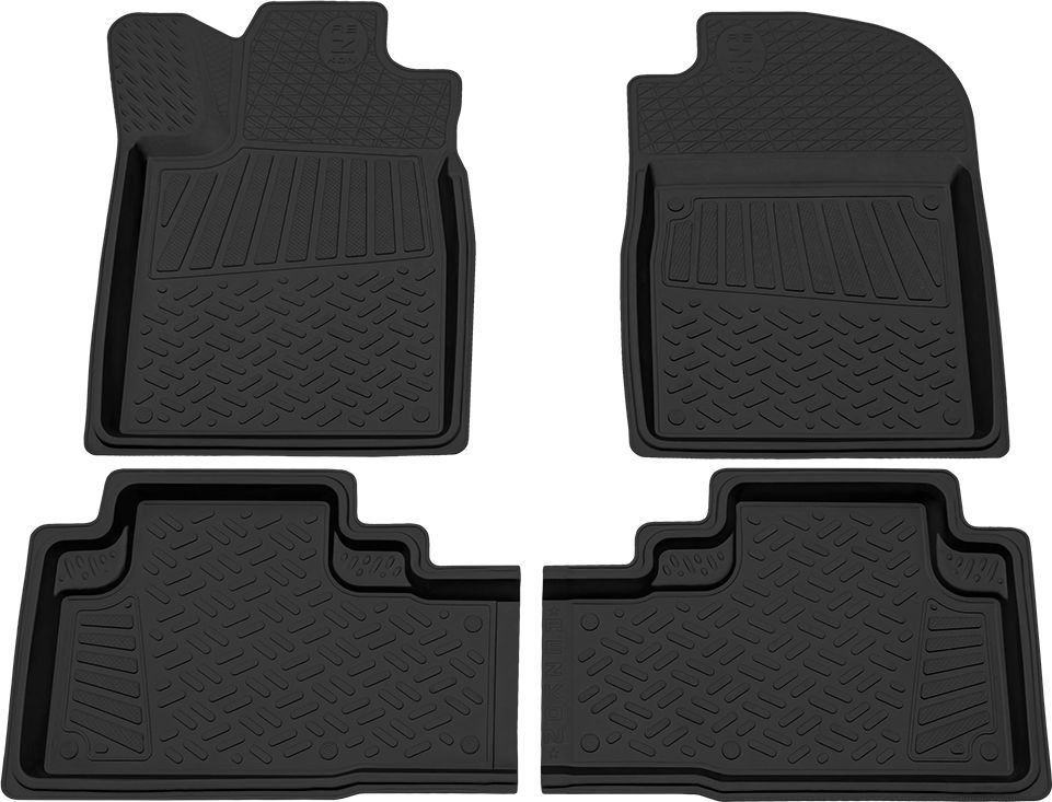 Коврики Rezkon резиновые для салона Honda CR-V IV 2012-2018. Артикул 1019015200