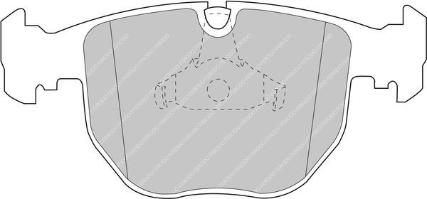 Тормозные колодки FERODO RACING DS2500 для BMW 5 IV (E39) 1996-2004. Артикул FCP997H