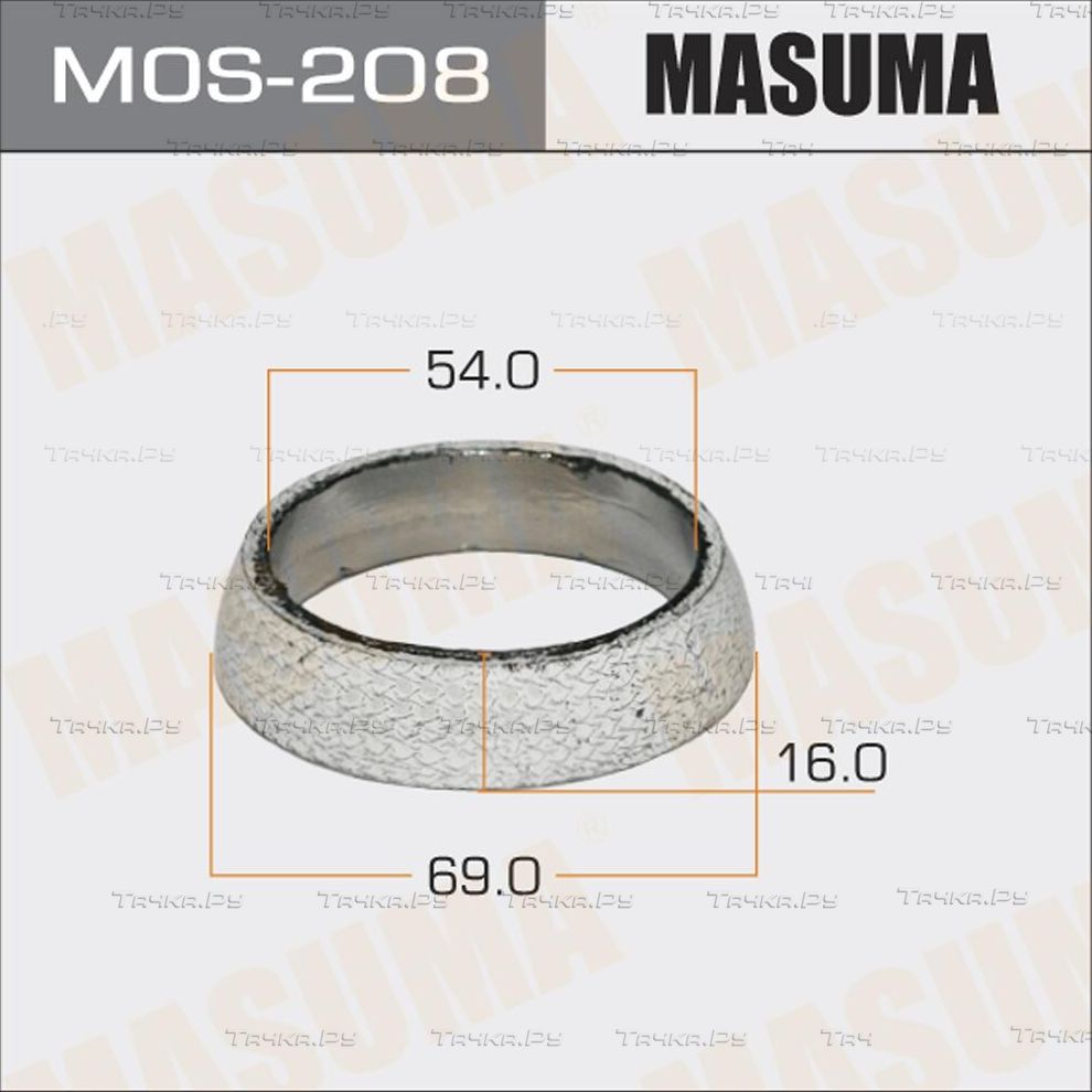 Прокладка глушителя Masuma для Nissan Qashqai I 2007-2013. Артикул MOS-208