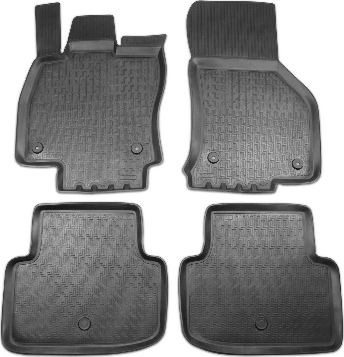 Коврики AutoMax для салона Skoda Octavia A7 универсал, лифтбек (кроме авто с акустической системой Kanton) 2013-2020. Артикул 4503505AM