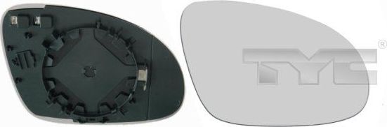 Зеркальное стекло бокового зеркала TYC. Артикул 337-0093-1