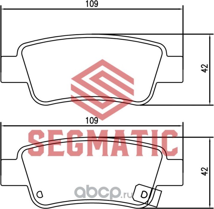 SGBP2611 Колодка торм диск зад Honda Cr-V 2.0 2007- Honda Cr-V 2.4 2009- Honda C (Segmatic). Артикул SGBP2611