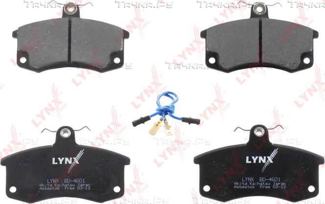 Тормозные колодки LYNXauto передние для ВАЗ 2111 1995-2009. Артикул BD-4601